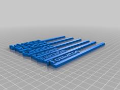 Garden Stake Tag 3D Printer Model