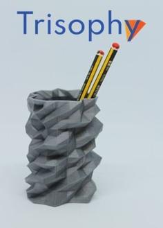 Crazy Geometry Pen Holder 1 3D Printer Model