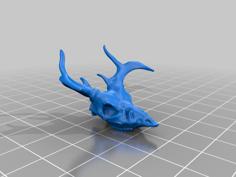 Evil Deer Pendant Top 3D Printer Model