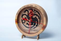 Game Of Thrones Clock 3D Printer Model