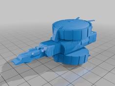 Athena Cruiser- Warship 3D Printer Model