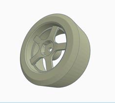 1/10 Drift Wheel | RC Car Wheel /w Tire | Tamiya 3D Printer Model