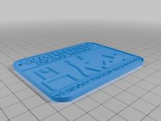 Remixed Hilarious Dont Touch My Printer Sign To Be Hung 3D Printer Model