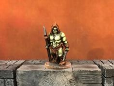 D6Modular Fantasy: Half-Orc Vagabond (28mm/32mm Scale) 3D Printer Model