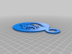 Coffee Stencil – Lion 3D Printer Model