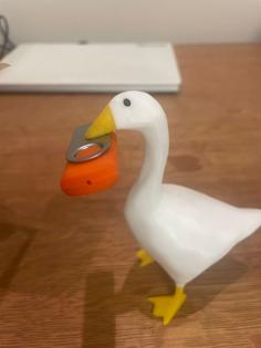 Entitled Goose From Untitled Goose Game – Magnet Inside Beak 3D Printer Model