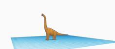 Low Polly Brachiosaurus 3D Printer Model