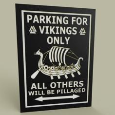 LOL – Vikings – Parking For Vickings Only 3D Printer Model