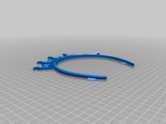 X’Mas – Hair Band With Santa Sleigh & Reindeer – Christmas 3D Printer Model