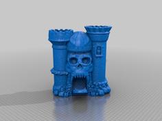 Castle Greyskull Dice Tower 3D Printer Model