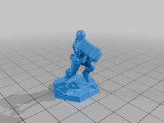 Dwarven Cleric 3D Printer Model