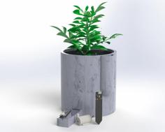 Self Watering Plant Pot With Moisture Measurement 3D Printer Model