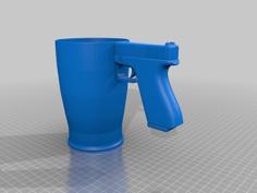 Glock 17 Yeti/ozark Mug Handle 3D Printer Model