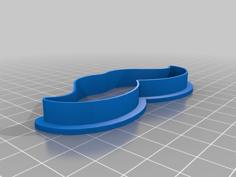 Moustache Cookie Cutter 3D Printer Model