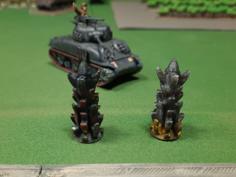 FOW Destroyed Tank Marker 3D Printer Model