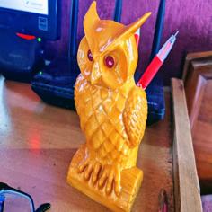 OWL PEN HOLDER 3D Printer Model