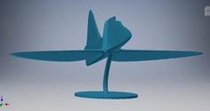 Knight Butterfly Combat Jet 3D Printer Model