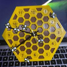 Bee Hive Wall Clock 3D Printer Model