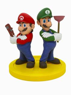 Super Mario Bros Coin Base For Wicked Video Game Mario And Luigi Sculpture 3D Printer Model