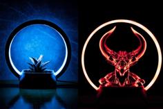 Ring Lamp – Statue / Flowerpot Stand 3D Printer Model