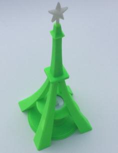 Eiffel Tower Styled Xmas Tree 3D Printer Model