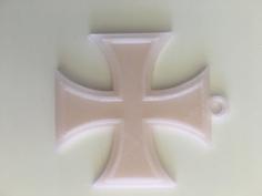 Necklace Pendant Iron Cross 3D Printer Model