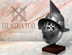 Gladiator Helmet 3D Printer Model