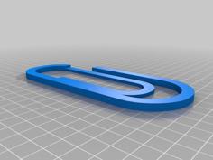 Paperclip Pagemarker Bookrule Clip 3D Printer Model