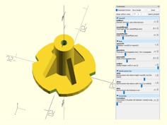 Standoff For Electronics, Cases, Replacement Etc. Customizable. 3D Printer Model