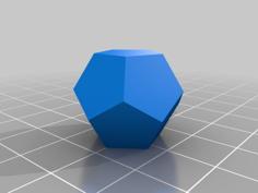 Day 14: Filled Dodecahedron 3D Printer Model