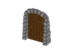 Stone Dungeon Door – Working With Wood Grain (Remix) 3D Printer Model