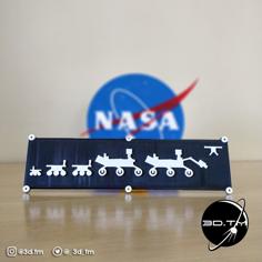 NASA Rover Family Plate 3D Printer Model