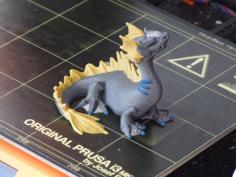 Water Dragon (multi-color) 3D Printer Model