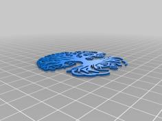 Celtic Tree Reverse Stencil 3D Printer Model