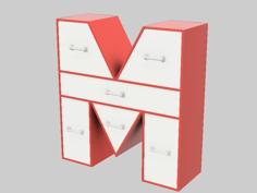 M Drawers 3D Printer Model