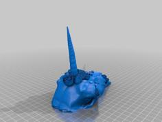 Unicorn Sugar Skull 3D Printer Model