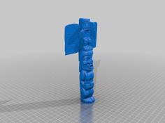 Totem Pole – Giant-Cannibal 3D Printer Model