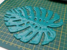 Monstera Deliciosa Drink Coaster 3D Printer Model