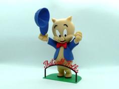 Porky Pig 3D Printer Model