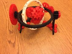 The Fantastical Gyroscopic Heart Gears Valentine! 3D Printer Model