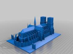 Notre Dame, Paris 3D Printer Model