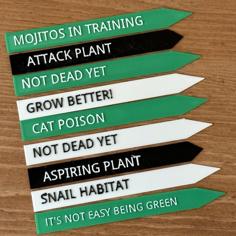 Honest Plant Labels 3D Printer Model