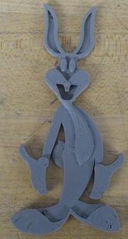 Bugs Bunny 3D-2D Art 3D Printer Model