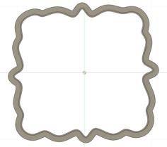 4 Inch Plaque Cookie Cutter 3D Printer Model