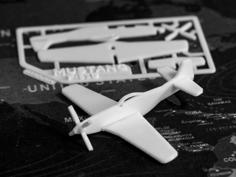 P-51D Mustang Kit Card 3D Printer Model