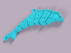 Articulated Hinged Dolphin Keychain – Fusion 360 Tutorial 3D Printer Model