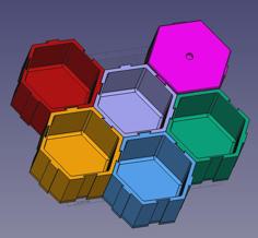 HexBoxStorage Interconnect 3D Printer Model