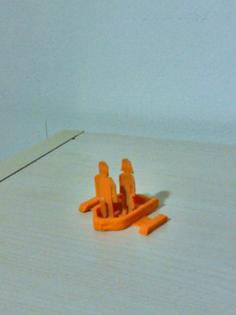 Mini Paddle Boat With Love 3D Printer Model