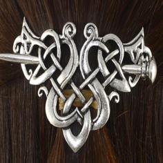 Viking Hair Pin Brooch Jewellery 3D Printer Model