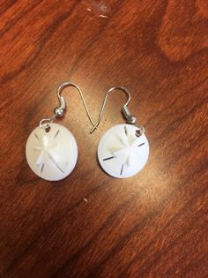 Sand Dollar Mothers Day Earring 3D Printer Model